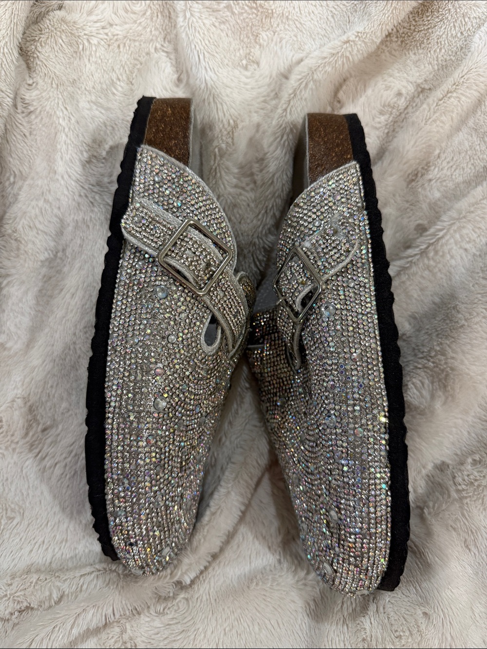 Aloha Island Rhinestone Sparkle Clogs - Silver - Picture 3 of 7